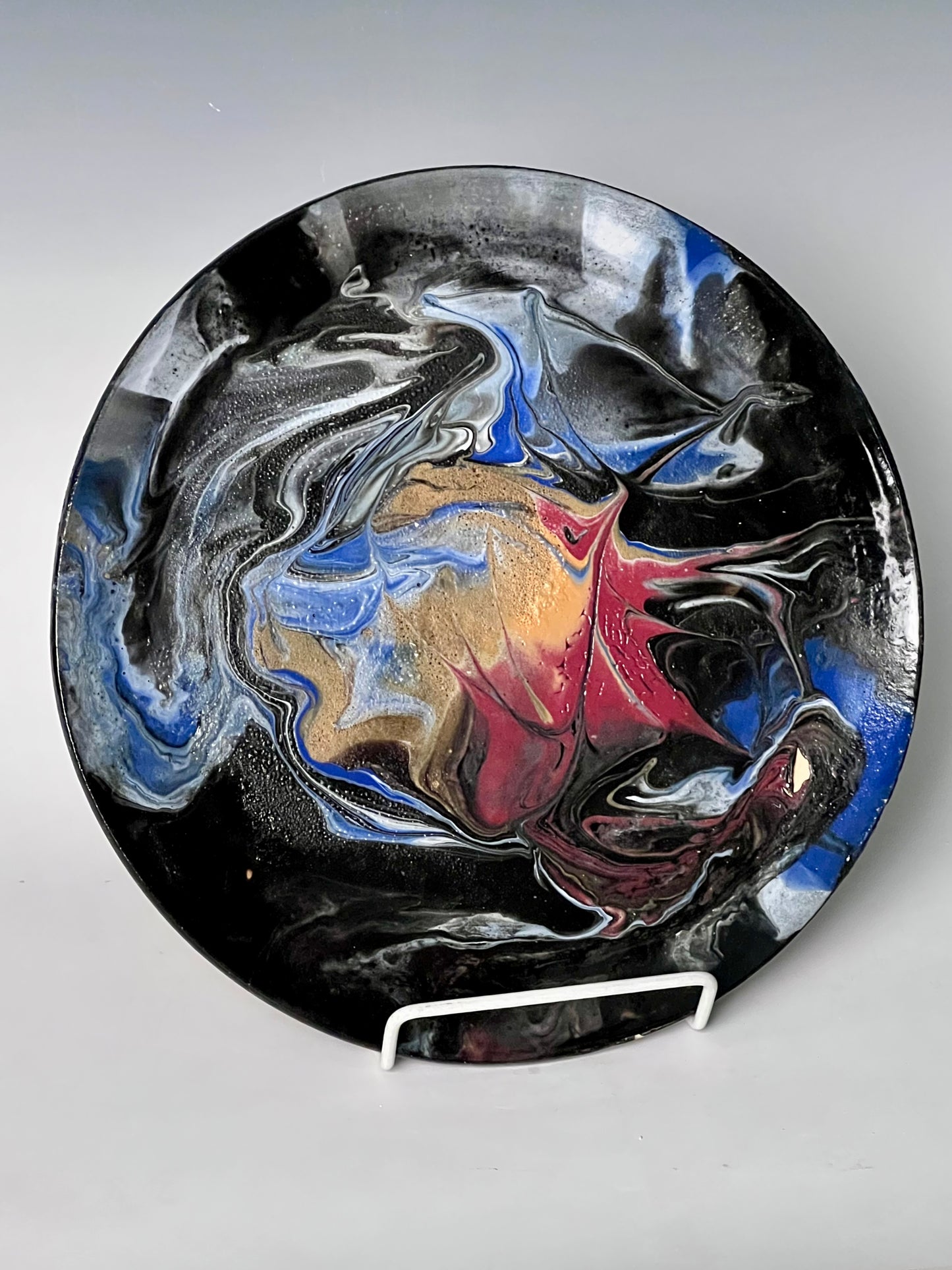 Poured Under-glazed Plate I