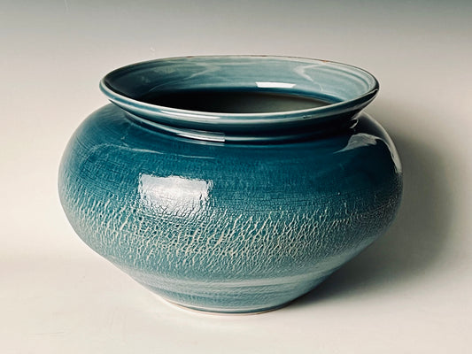 Big Blue Celedon Bowl