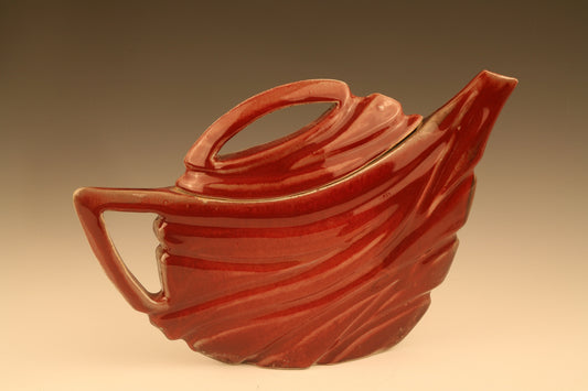 Red Teapot: Glazed high fired stoneware / SOLD