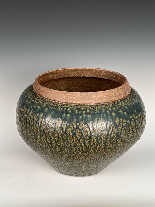 Ash Glaze Pot: Glazed high fired stoneware / SOLD